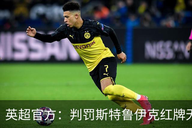 英超官方：判罚斯特鲁伊克红牌无误，VAR介入后的最终结果正确